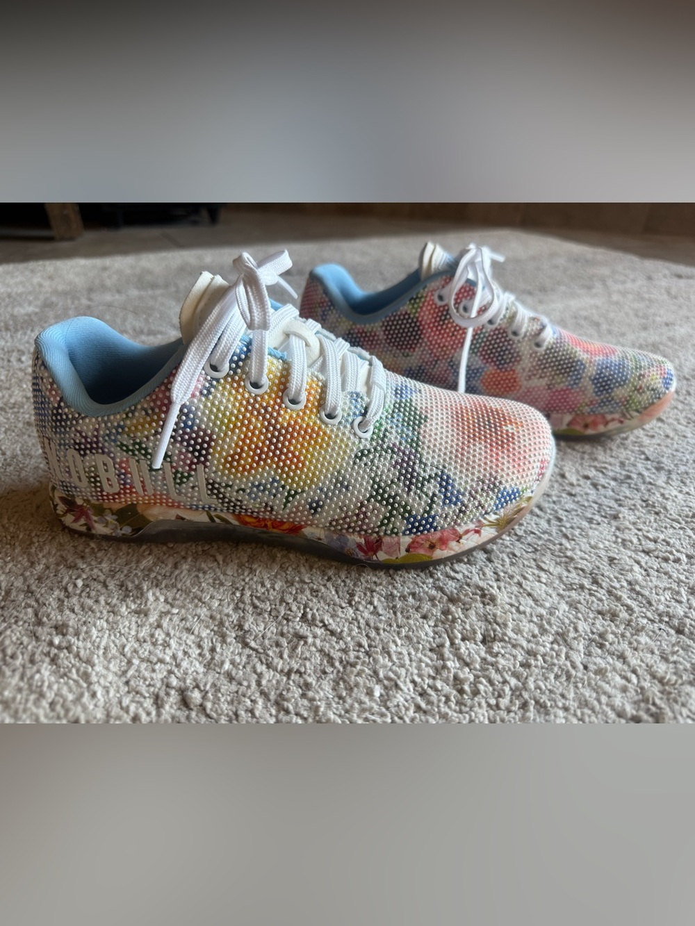 NOBULL outwork floral training shoe size 7